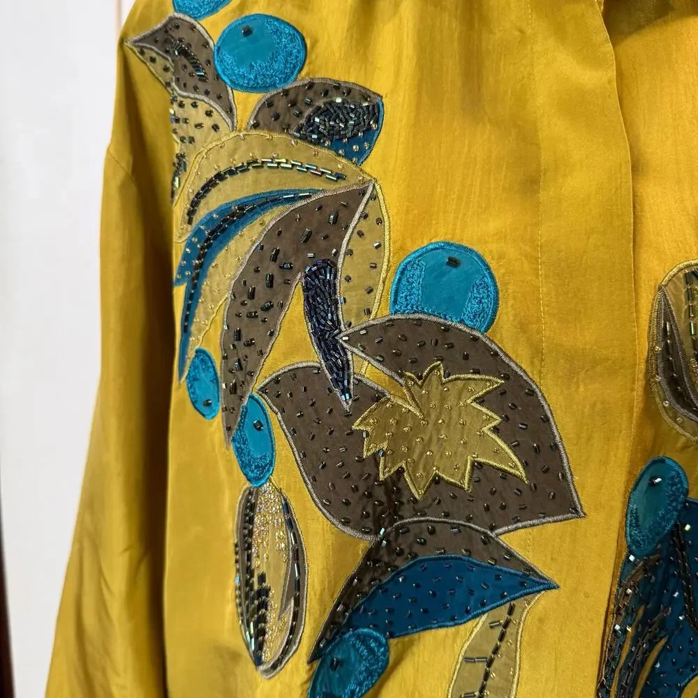 Levante Collection Women’s Vintage Silk Blouse Size M